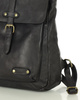 MARCO MAZZINI Miejski plecak skórzany w stylu old look handmade leather czarny