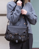 MARCO MAZZINI Skórzana torebka listonoszka z kieszeniami safari handmade bag czarna