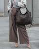Torba skórzana wysokogatunkowa na ramię styl miejski shoulder leather bag - MARCO MAZZINI brąz caffe